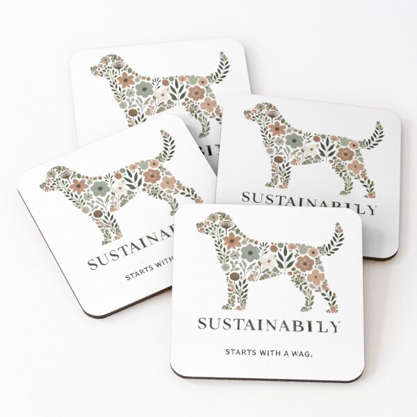 Item preview, Floral Dog Design Promoting Sustainability with Style designed and sold by yuxin2009.