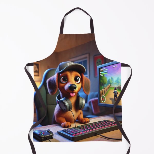 Item preview, Gamer Dachshund Mix Ready for Adventure designed and sold by Sillytoe.