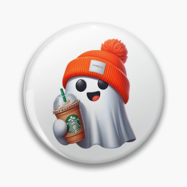 Item preview, Coffee ghost wearing Bennie , cute sheet ghost  , starbks designed and sold by Halloween  Time.