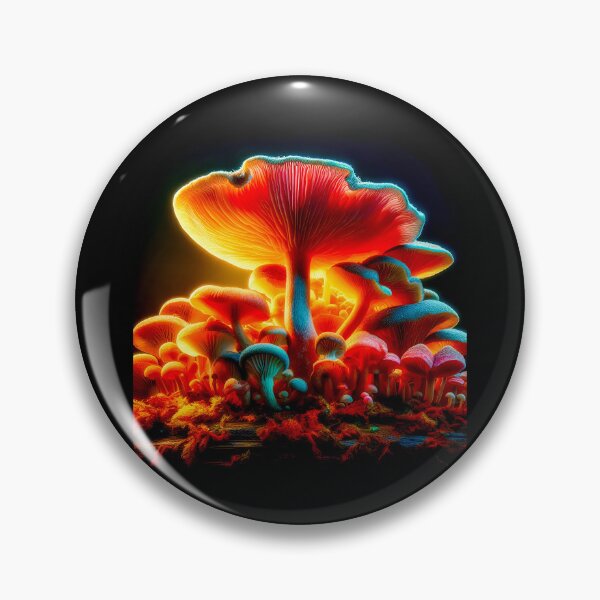 Aperçu de l'œuvre Prise de vue macro de champignons colorés créée et vendue par SideKickCreates.