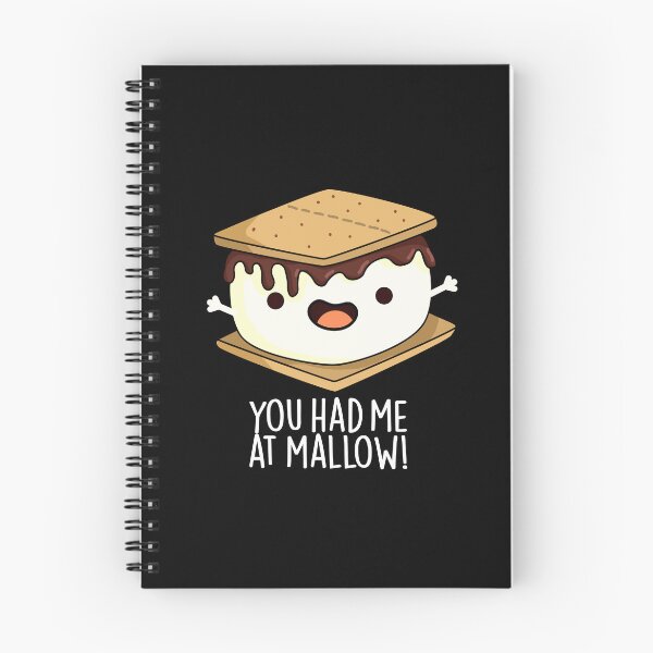 Item preview, You Had Me At Mallow Funny Smore Pun (Dark BG) designed and sold by punnybone.