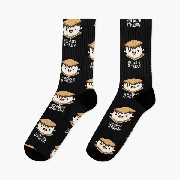 Item preview, You Had Me At Mallow Funny Smore Pun (Dark BG) designed and sold by punnybone.