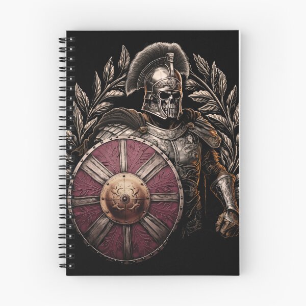 Item preview, Skeleton Roman Soldier in Armor with Shield - Ancient Warrior Art designed and sold by TurtleDojo.