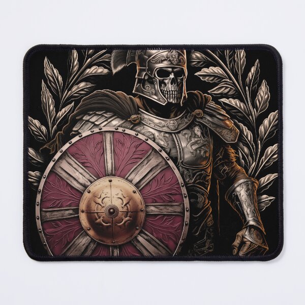 Item preview, Skeleton Roman Soldier in Armor with Shield - Ancient Warrior Art designed and sold by TurtleDojo.