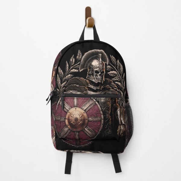 Item preview, Skeleton Roman Soldier in Armor with Shield - Ancient Warrior Art designed and sold by TurtleDojo.