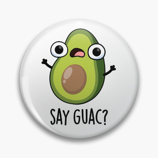 Item preview, Say Guac Funny Avocado Pun  designed and sold by punnybone.