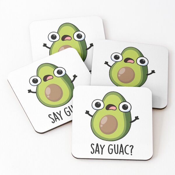 Item preview, Say Guac Funny Avocado Pun  designed and sold by punnybone.