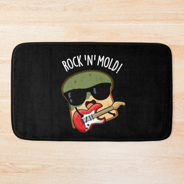 Item preview, Rock n Mold Funny Bread Pun (Dark BG) designed and sold by punnybone.
