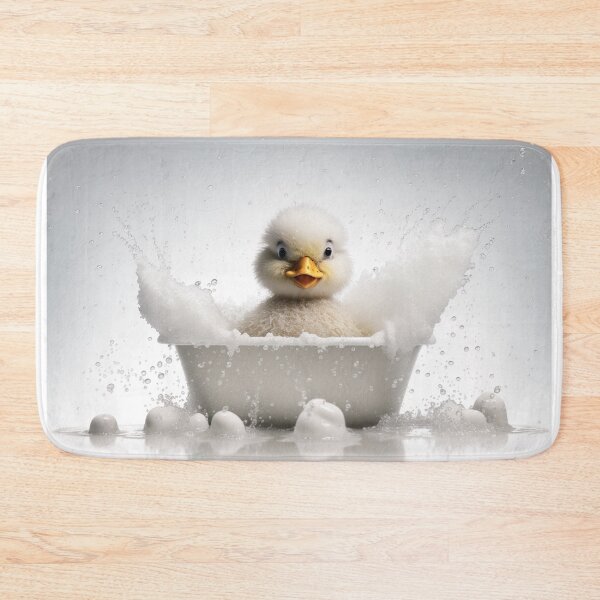 Item preview, Baby Duck Taking a Bath, Cute Animal Art designed and sold by CheekyAnimalz.