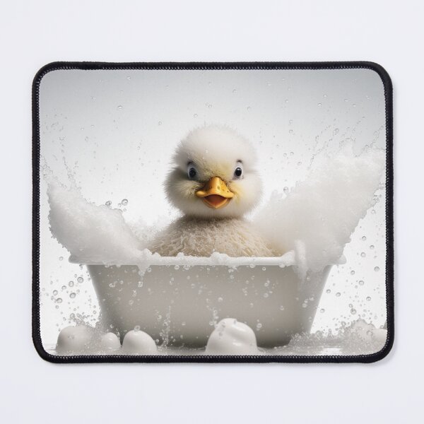 Item preview, Baby Duck Taking a Bath, Cute Animal Art designed and sold by CheekyAnimalz.