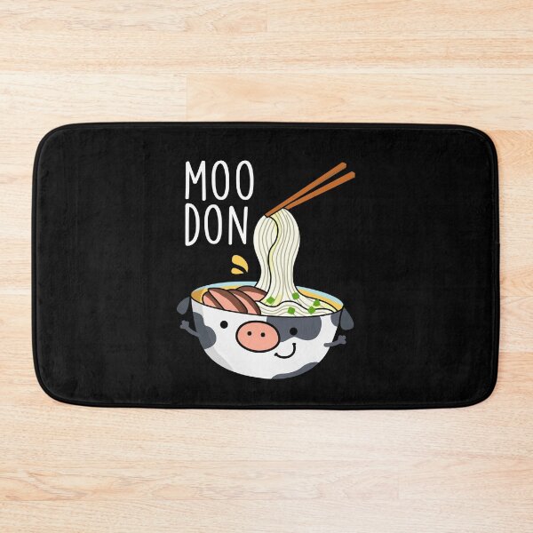 Item preview, Moo-don Funny Udon Pun (Dark BG) designed and sold by punnybone.