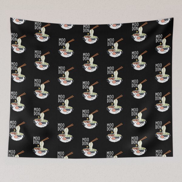 Item preview, Moo-don Funny Udon Pun (Dark BG) designed and sold by punnybone.