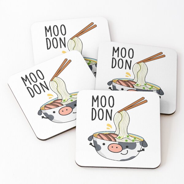 Item preview, Moo-don Funny Udon Pun  designed and sold by punnybone.