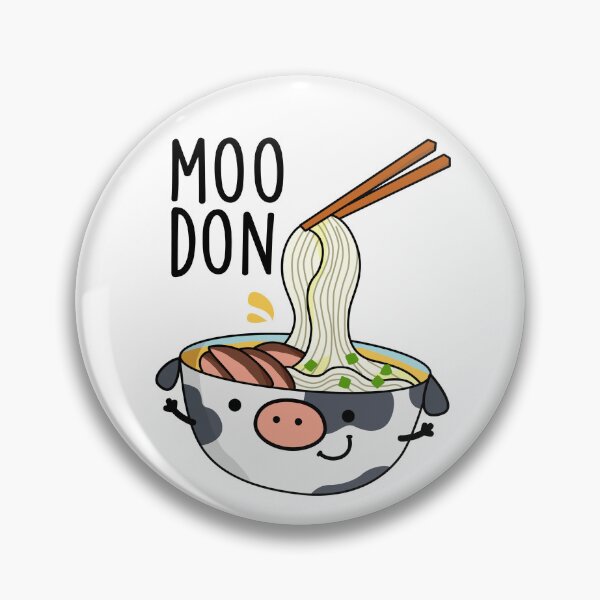 Item preview, Moo-don Funny Udon Pun  designed and sold by punnybone.