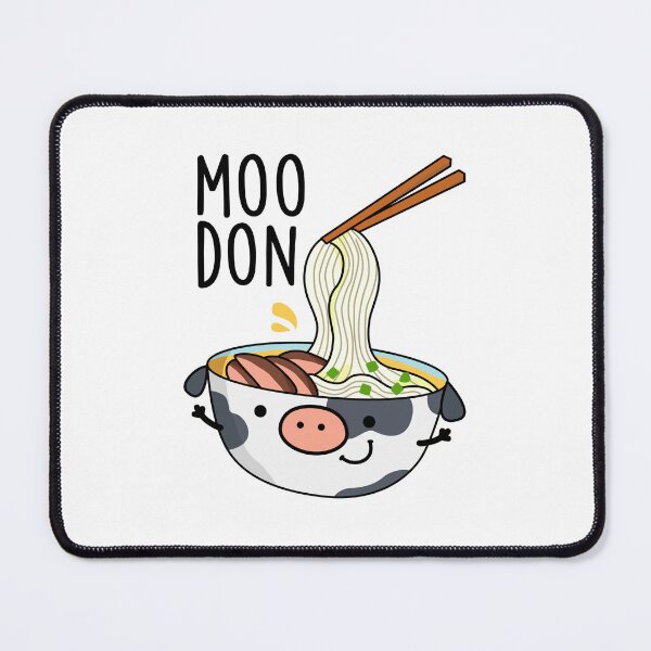 Item preview, Moo-don Funny Udon Pun  designed and sold by punnybone.