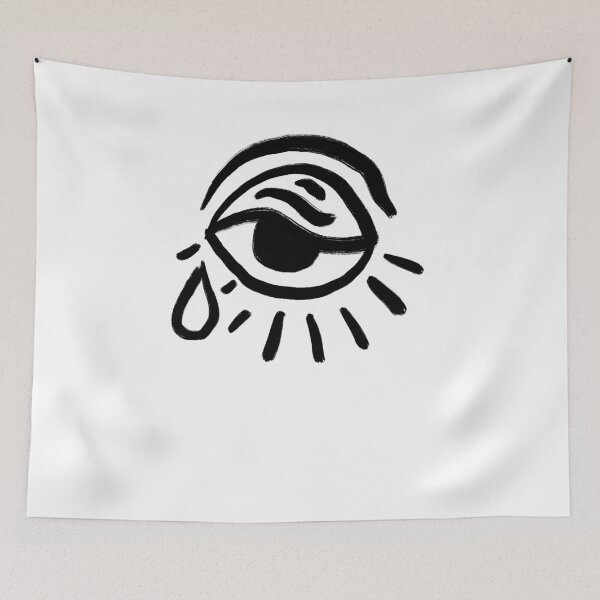 Item preview, Sad black and white eye designed and sold by elliottdubrule.