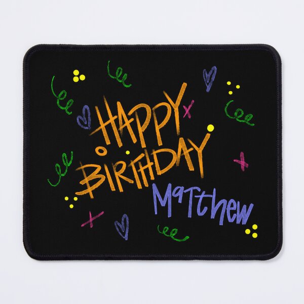 Item preview, HAPPY BIRTHDAY MATTHEW CUSTOM NAME designed and sold by GIVENGRACE.ART.