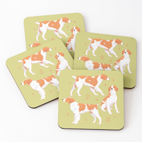 Item preview, Cute brittany dog illustration  designed and sold by YaraCuteArt.