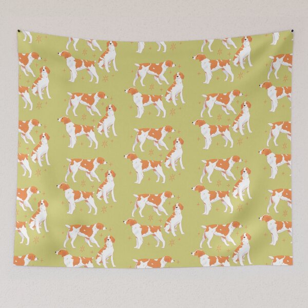 Item preview, Cute brittany dog illustration  designed and sold by YaraCuteArt.