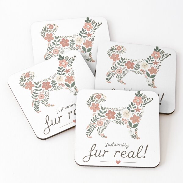 Item preview, Floral Dog Design Promoting Sustainable Living designed and sold by yuxin2009.