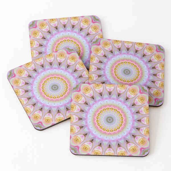 Item preview, Mandala Of Yellow and Pink Roses designed and sold by taiche.