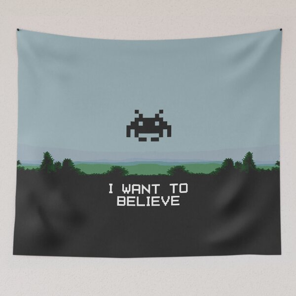 Artikelvorschau, Space Invaders | Ich möchte glauben entworfen und verkauft von W-A-W-A.