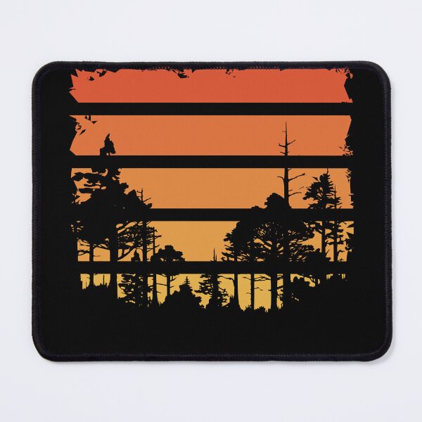 Item preview, Retro Sunset in the Forest - Vintage Nature Art designed and sold by TurtleDojo.