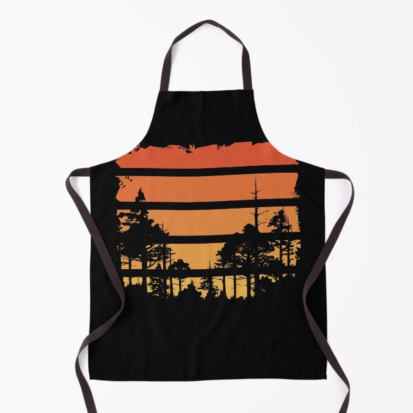 Item preview, Retro Sunset in the Forest - Vintage Nature Art designed and sold by TurtleDojo.