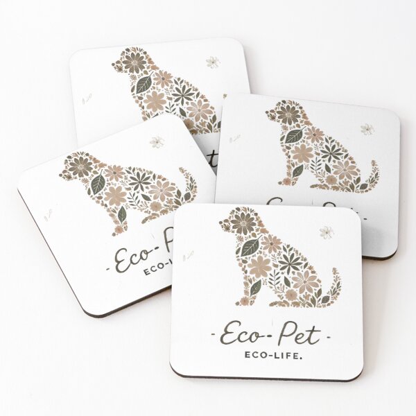 Item preview, Floral Dog Design Promoting Eco-Friendly Pet Life designed and sold by yuxin2009.