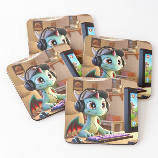 Item preview, Gaming Dragon in Action designed and sold by Sillytoe.