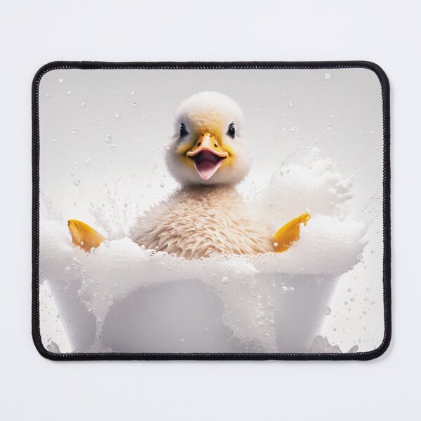 Item preview, Baby Duck Taking a Bath, Cute Animal Art designed and sold by CheekyAnimalz.