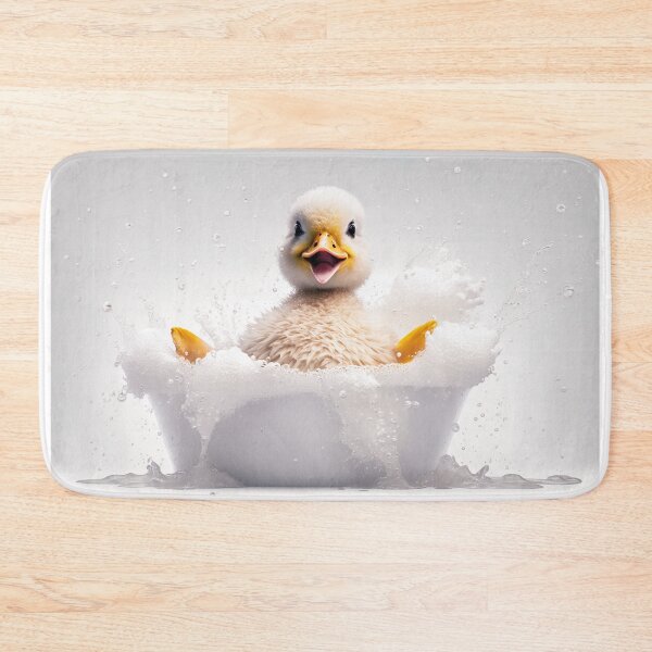 Item preview, Baby Duck Taking a Bath, Cute Animal Art designed and sold by CheekyAnimalz.