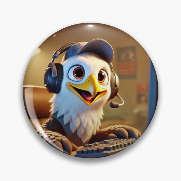 Item preview, Gamer Eagle on a Mission designed and sold by Sillytoe.