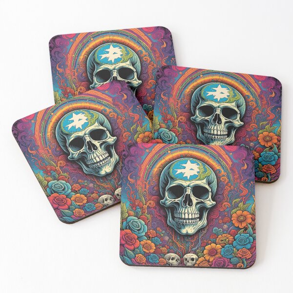 Item preview, Skull and Flowers designed and sold by HippieFarms11.