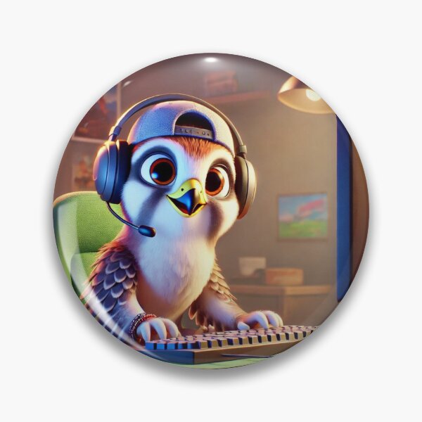 Item preview, Gamer Falcon at the Keyboard designed and sold by Sillytoe.