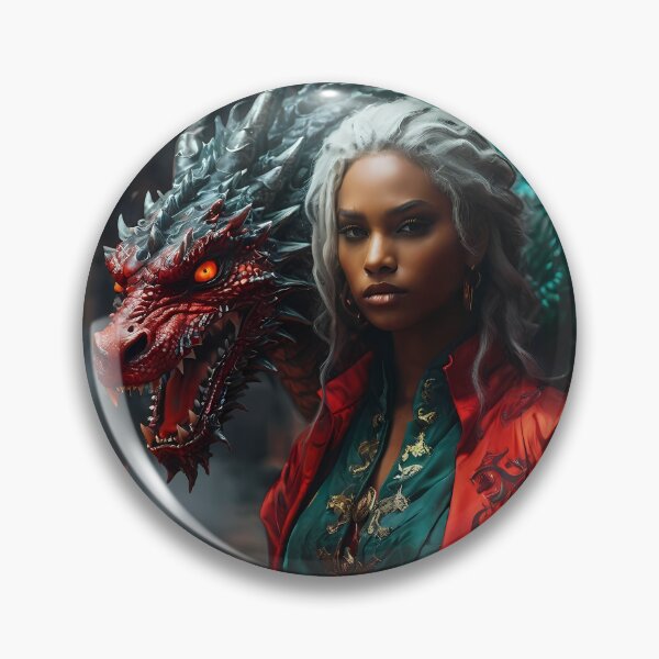 Item preview, Silver Haired Girl With Her Dragon v2 designed and sold by Marcicev-Bojan.