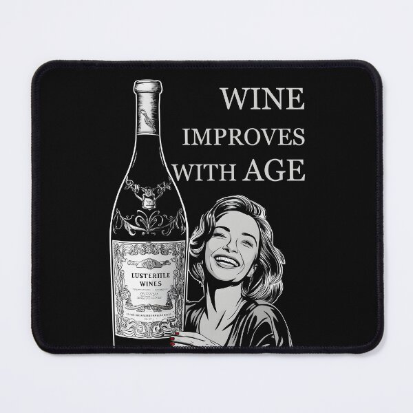 Item preview, Wine Improves With Age Funny Vintage Bottle Quote Wine Lover designed and sold by janastefa.