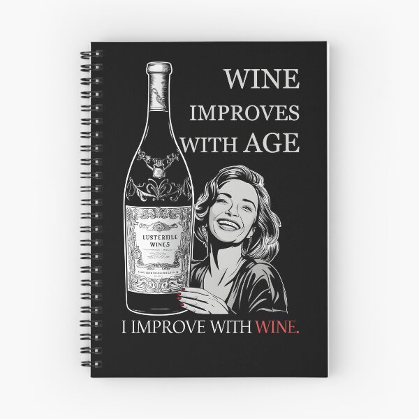 Item preview, Wine Improves With Age Funny Vintage Bottle Quote Wine Lover designed and sold by janastefa.