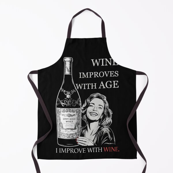 Item preview, Wine Improves With Age Funny Vintage Bottle Quote Wine Lover designed and sold by janastefa.