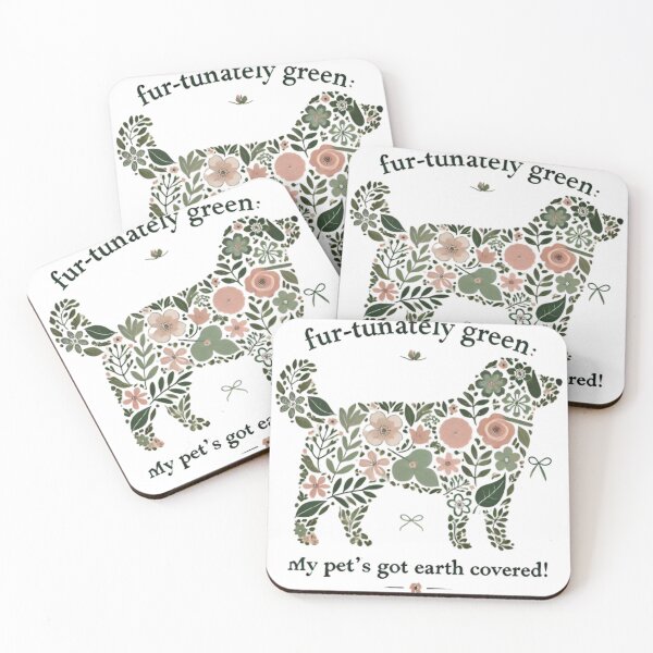 Item preview, Floral Dog Design Celebrating Eco-Friendly Pet Care designed and sold by yuxin2009.