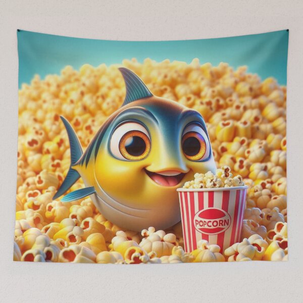 Item preview, Popcorn Party with Albacore Tuna designed and sold by Sillytoe.