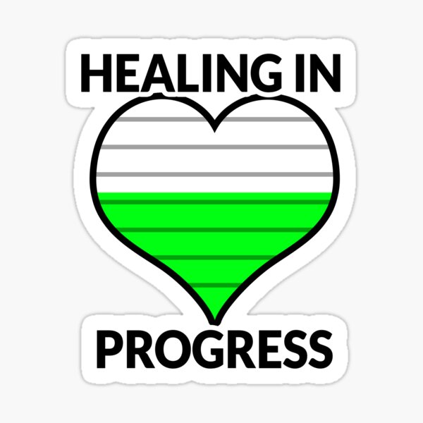 Healing in Progress (Green) Sticker