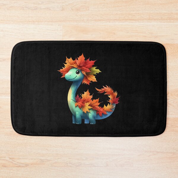 Item preview, Kawaii Autumn Dinosaur Brontosaurus designed and sold by TomFrontierArt.
