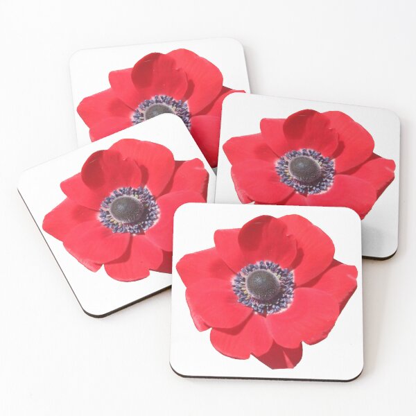 Item preview, Red Anemone Poppy Flower designed and sold by Marcu Ioachim.