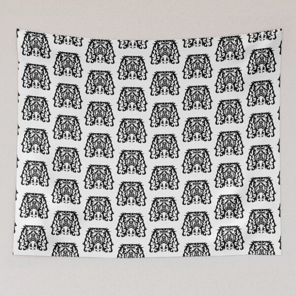 Item preview, Cavalier King Charles Spaniel Tattoo style print cute dog designed and sold by CreativelySophG.