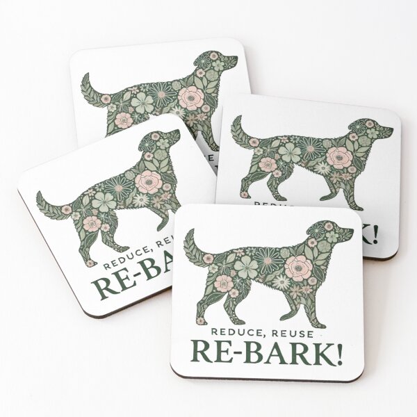 Item preview, Floral Dog Design Promoting Recycling and Sustainability designed and sold by yuxin2009.