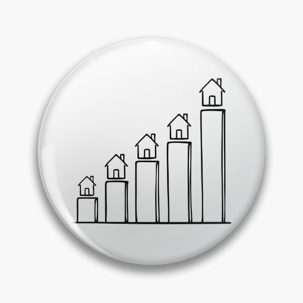Item preview, Bar chart with small icons house at top designed and sold by rasagamastore.