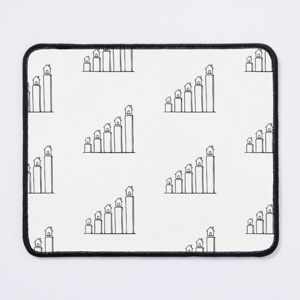 Item preview, Bar chart with small icons house at top designed and sold by rasagamastore.