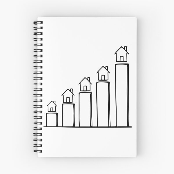 Item preview, Bar chart with small icons house at top designed and sold by rasagamastore.