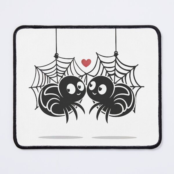 Item preview, Adorable spider couple with heart and webs. designed and sold by MastakDesign.